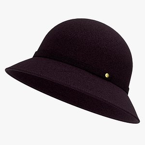 3D Felt Cloche model