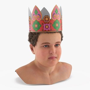 Fantasy Costume Crown for Kids on Head
