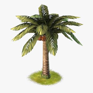 3d cartoon palm