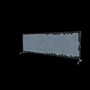 3D Barrier Banner 3D model