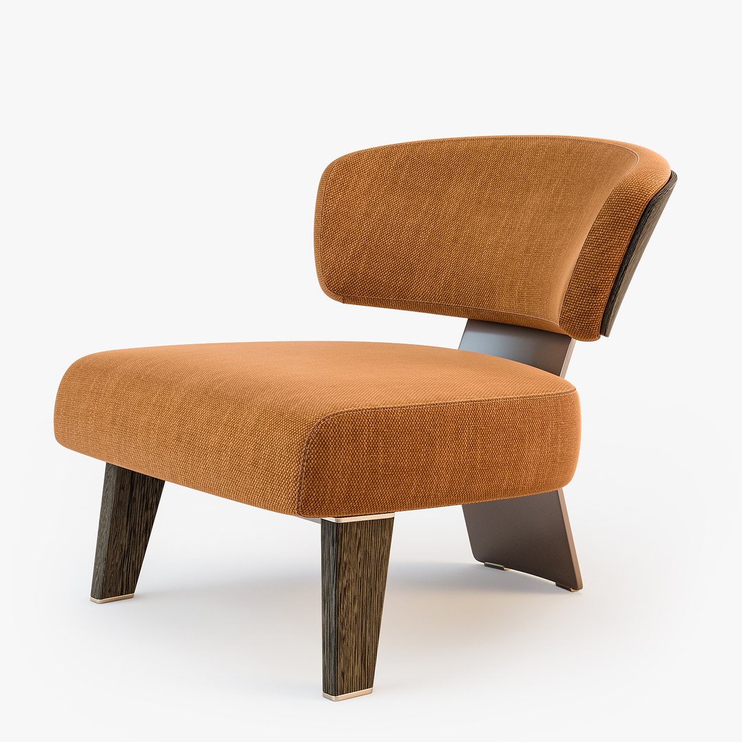 3d Max Minotti Creed Armchair Wood