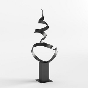 Modern Decorative Abstract Metal Art Sculpture 17 3D model