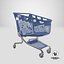 3D pp plastic shopping trolley