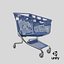 3D pp plastic shopping trolley