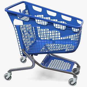 3D pp plastic shopping trolley