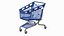 3D pp plastic shopping trolley