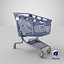 3D pp plastic shopping trolley