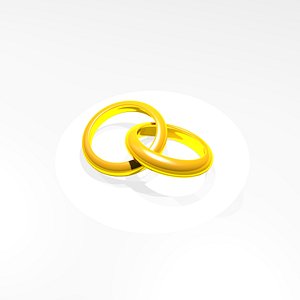 3d model wedding rings