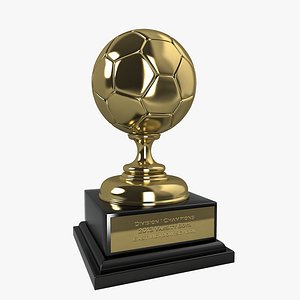 3d model soccer trophy