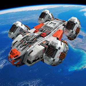 Sci Fi Space Battleship Modelo 3D - TurboSquid 1653643