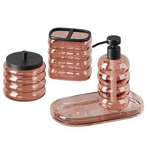 Sculptural Glass Bath Accessories 3D