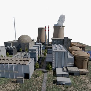 Nuclear Power Plant 3D model