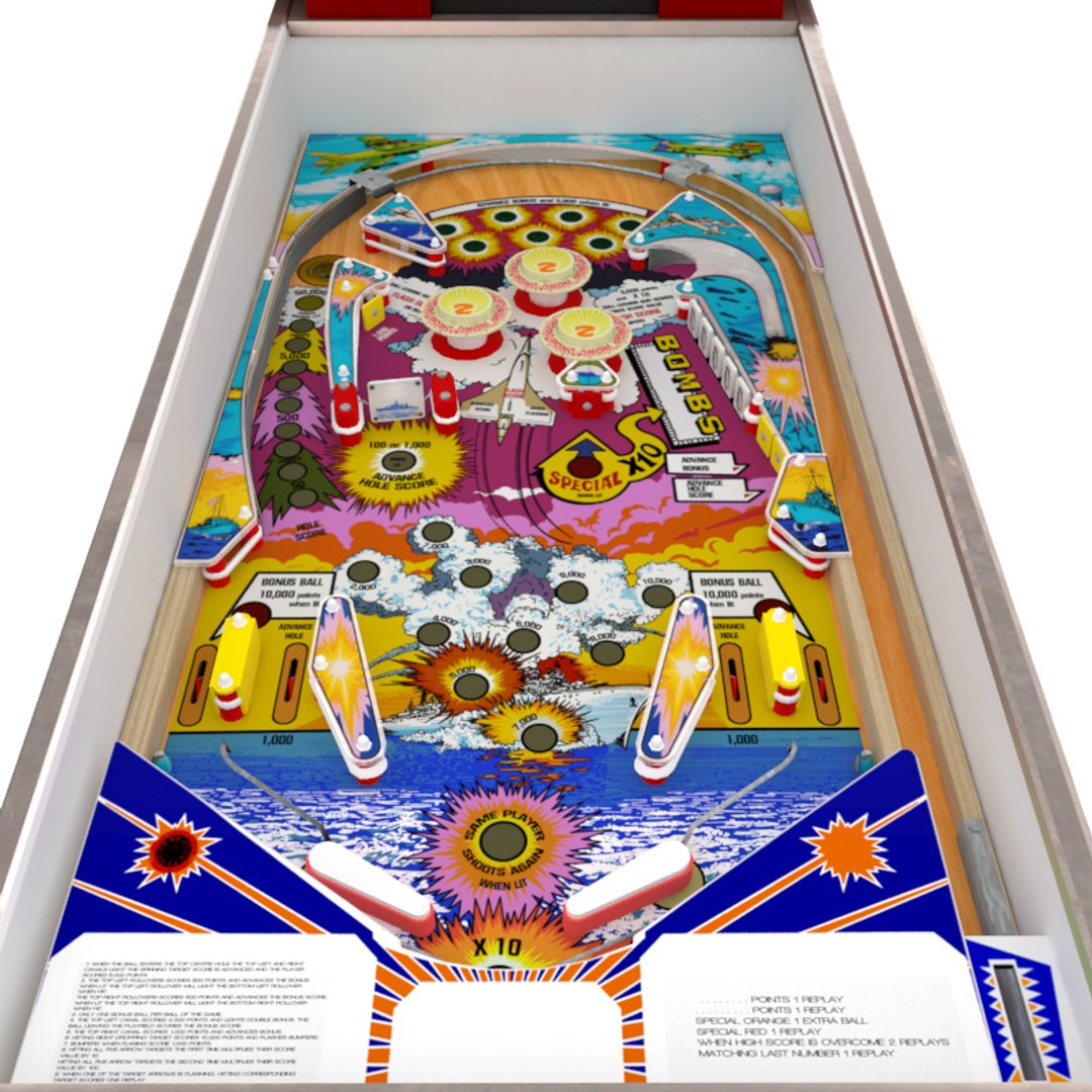 3D Combat Pinball Model - TurboSquid 1188476