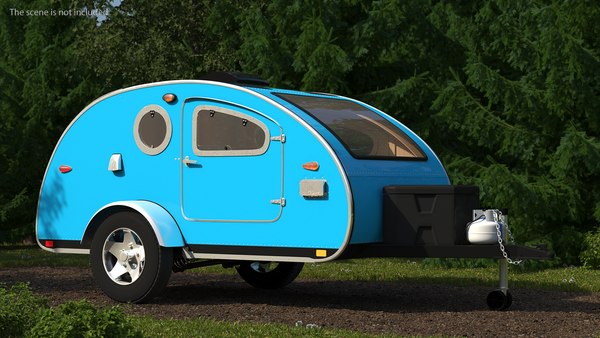 3d Teardrop Camping Trailer - Turbosquid 1806999