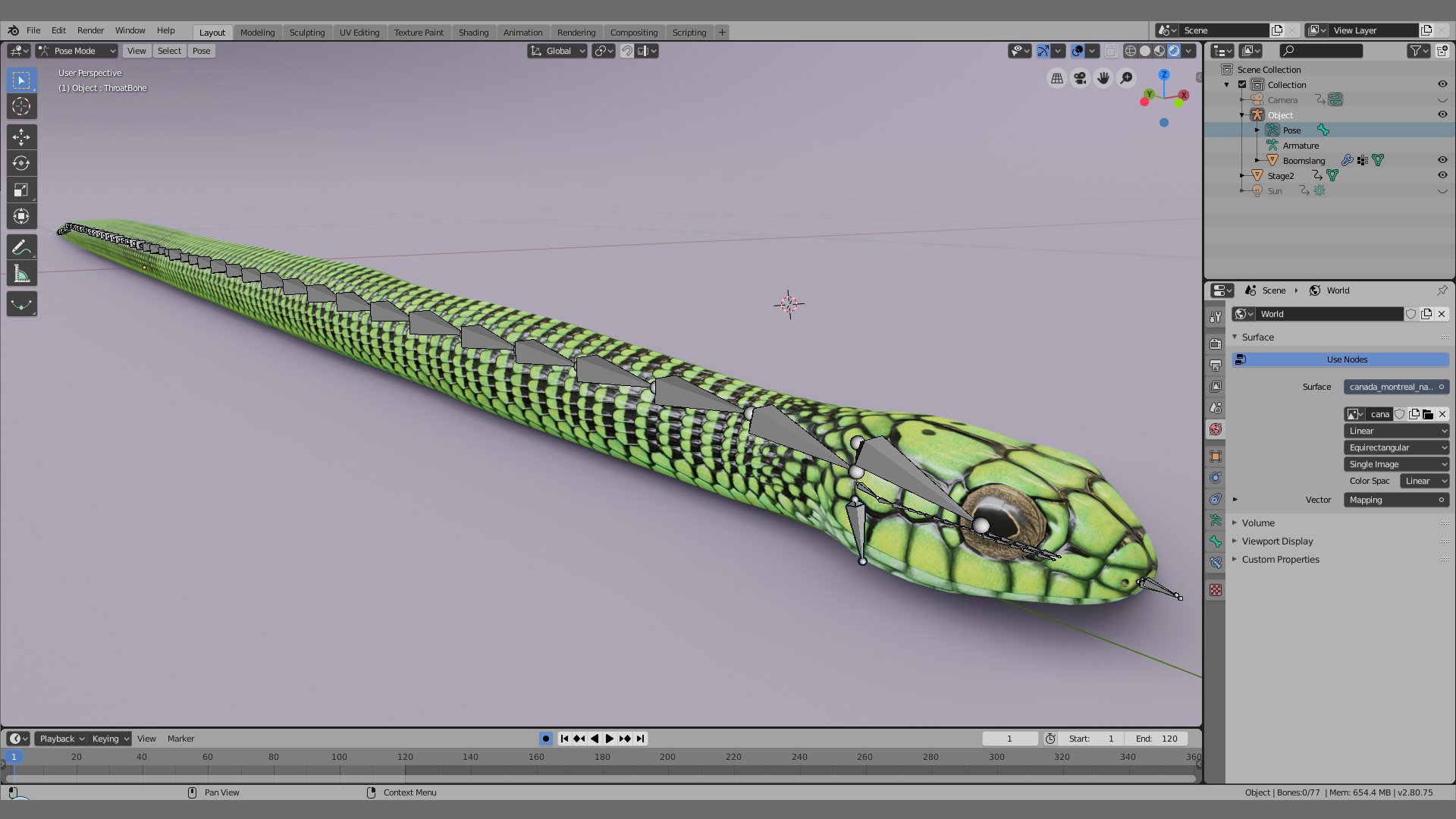Boomslang - Rigged 3D Model - TurboSquid 1774505