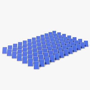 3D Solar Panels model
