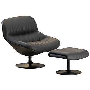 3D model F522 Armchair by Artifort