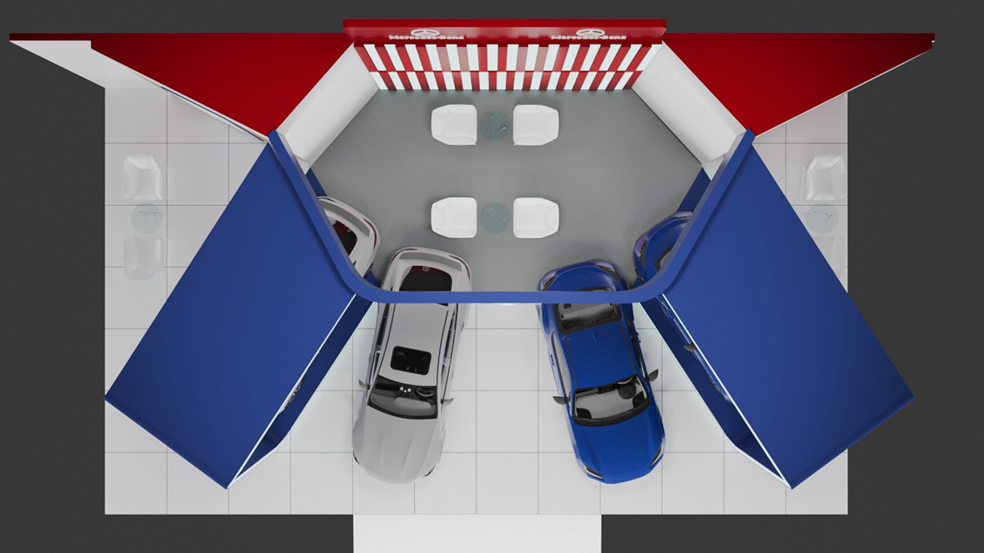 Car Booth Exhibition 3D Model - TurboSquid 2236764
