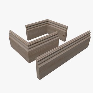 Edwardian style Skirting Board 3D model