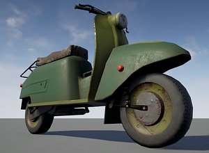 scooter unreal blender 3D model