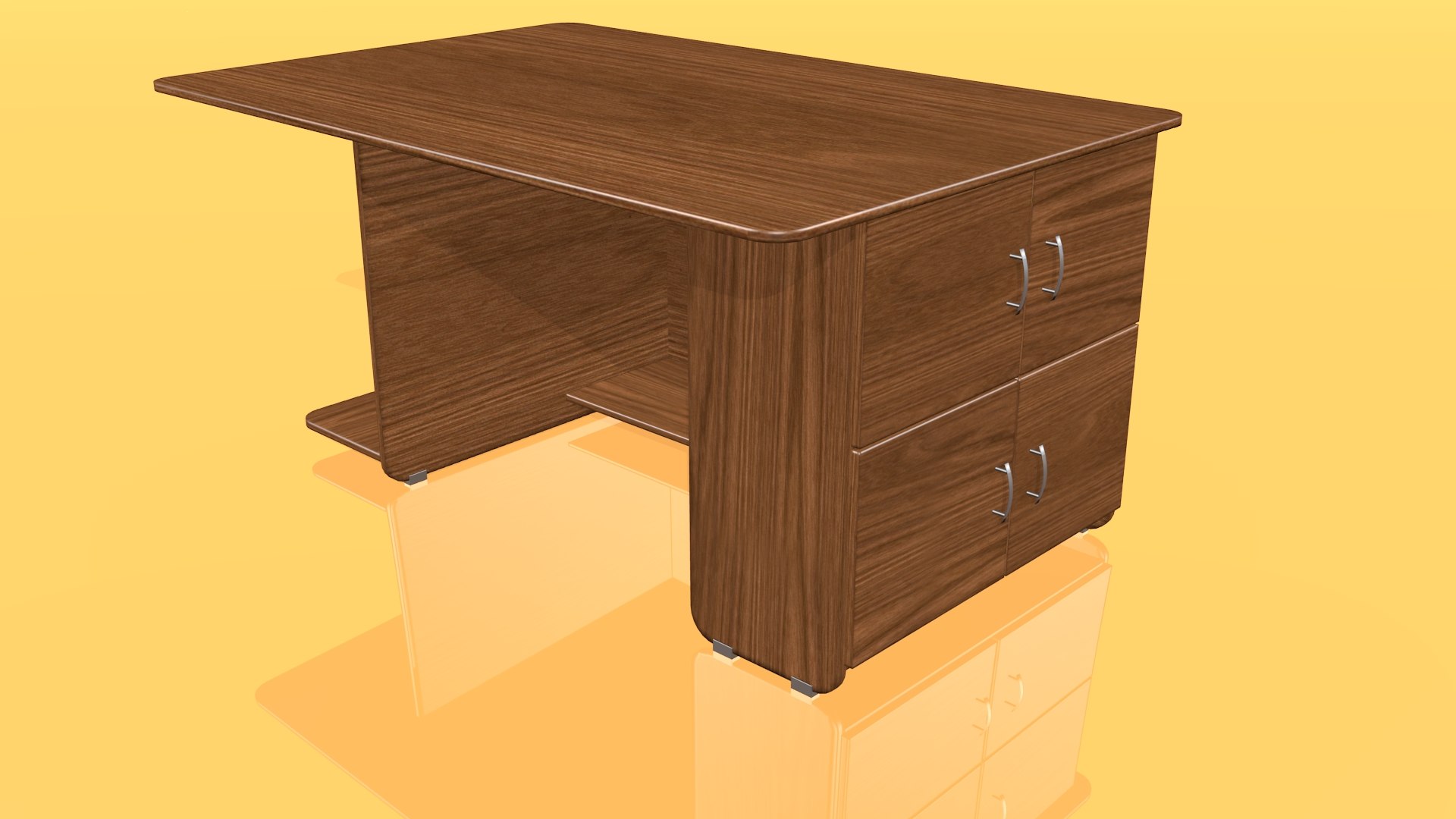 3d Computer Desk Model