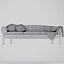 3D GUBI CROISSANT SOFA Leather sofa set  2 colors