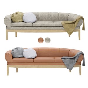 GUBI CROISSANT SOFA Leather sofa set  2 colors