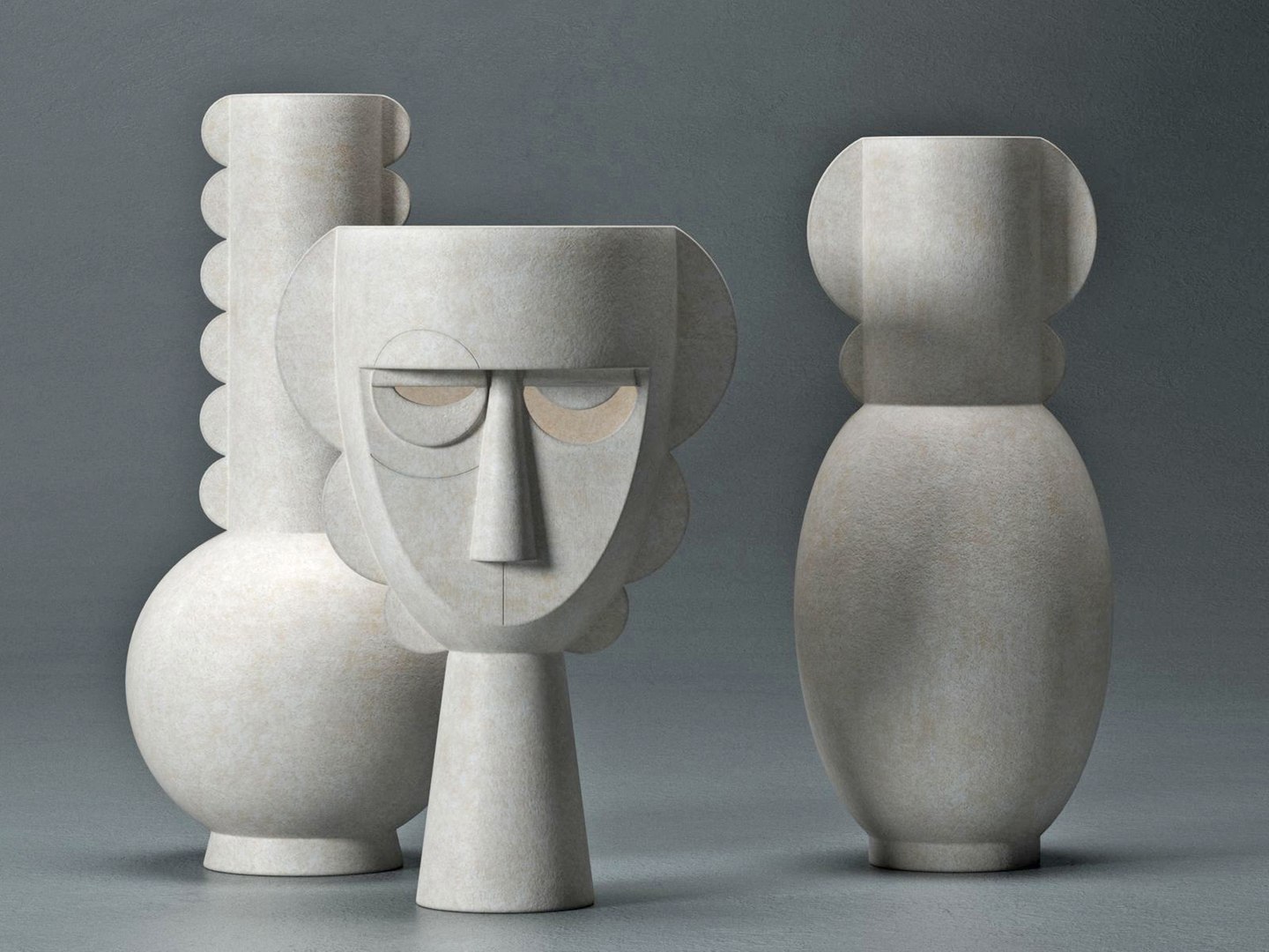 Ceramic Vases Set 5 3D model - TurboSquid 2161062