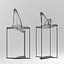 Flight Shadows - decore / sculpture by Artem Zakharchenko / two black birds free