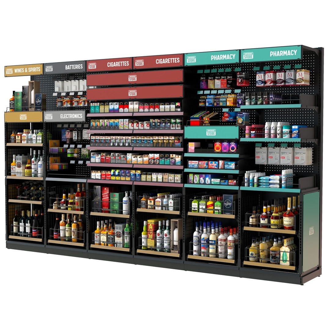 3D CONVENIENCE STORE SHELVING https://p.turbosquid.com/ts-thumb/Xi/EKwnco/N9/07/png/1648331488/1920x1080/fit_q87/810d8ee3fd9f3ab52f35b6e61ae9a47a15504db6/07.jpg