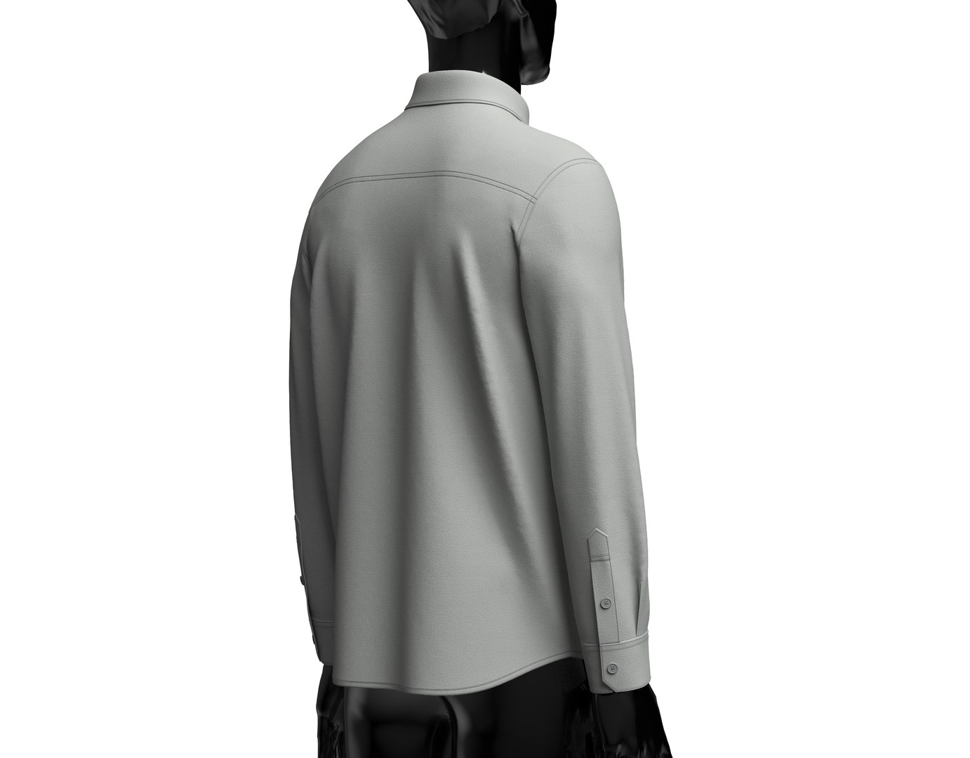 3D model Mens Shirt 3d Model - TurboSquid 2140540
