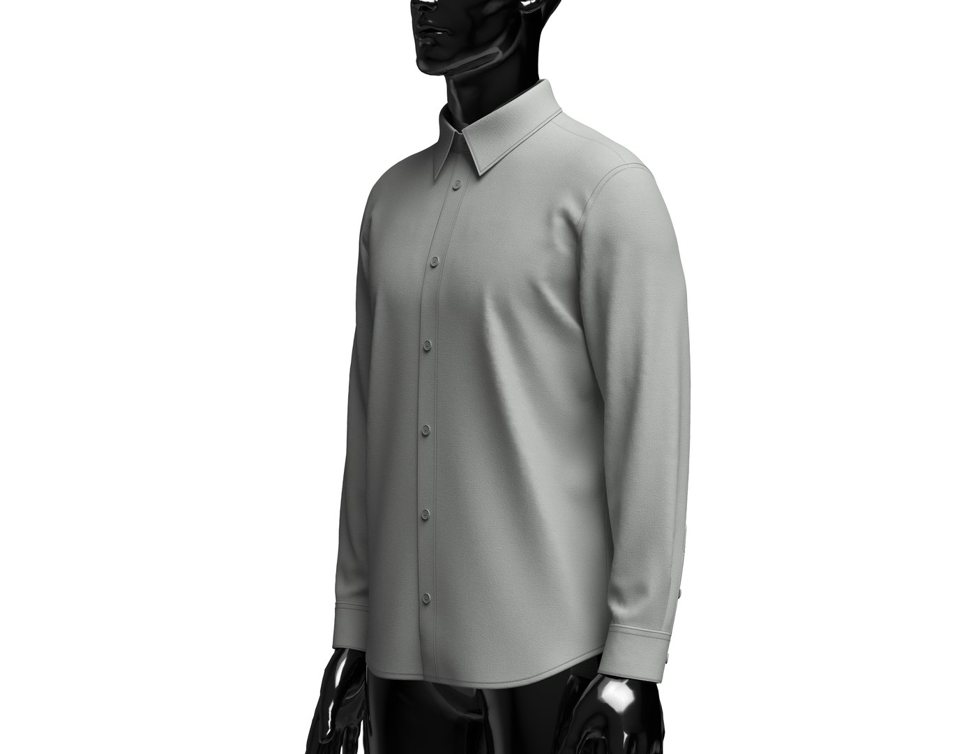 3D model Mens Shirt 3d Model - TurboSquid 2140540