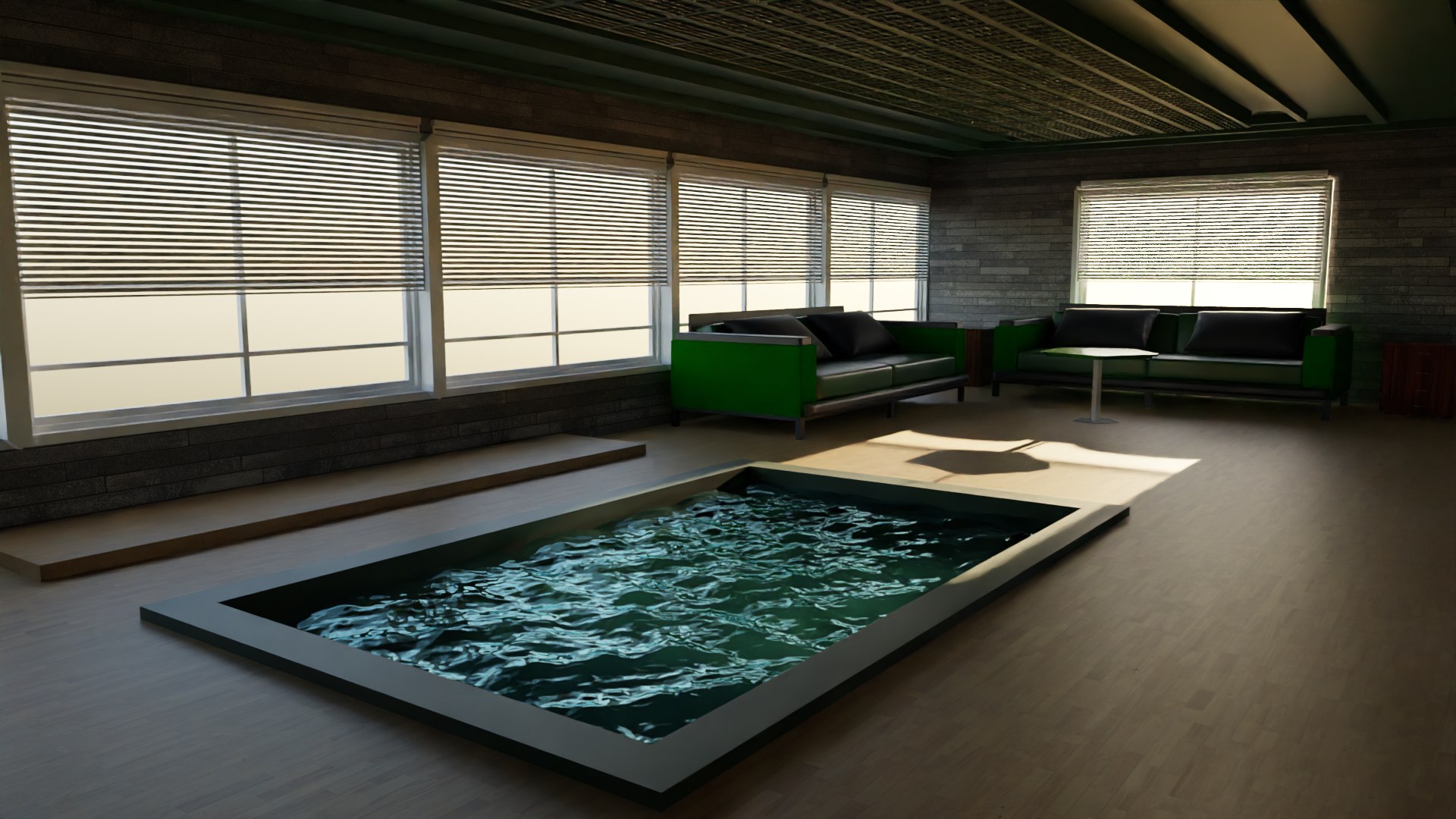Pool House Interior 3D Model - TurboSquid 2159631