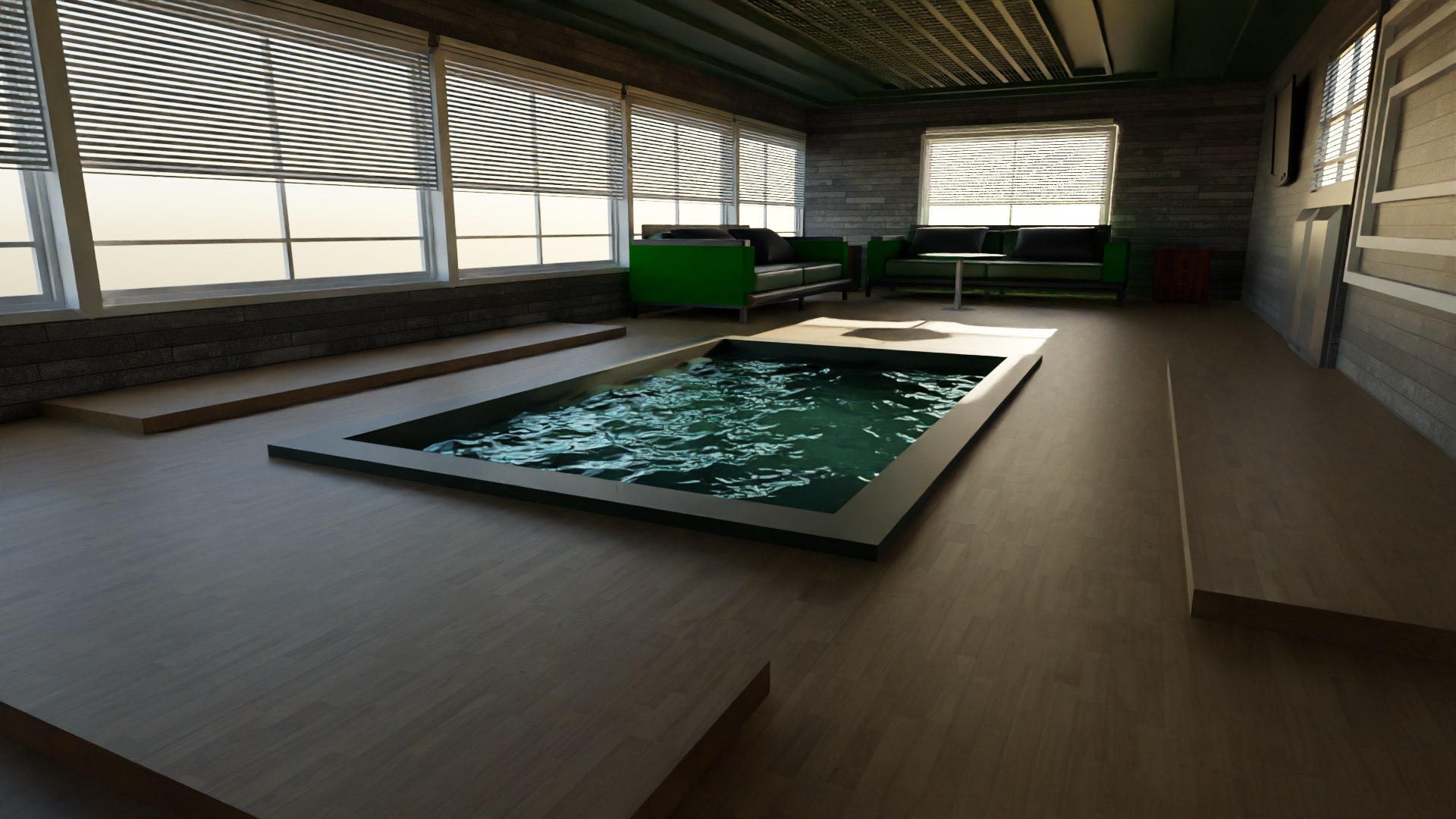 Pool House Interior 3D Model - TurboSquid 2159631