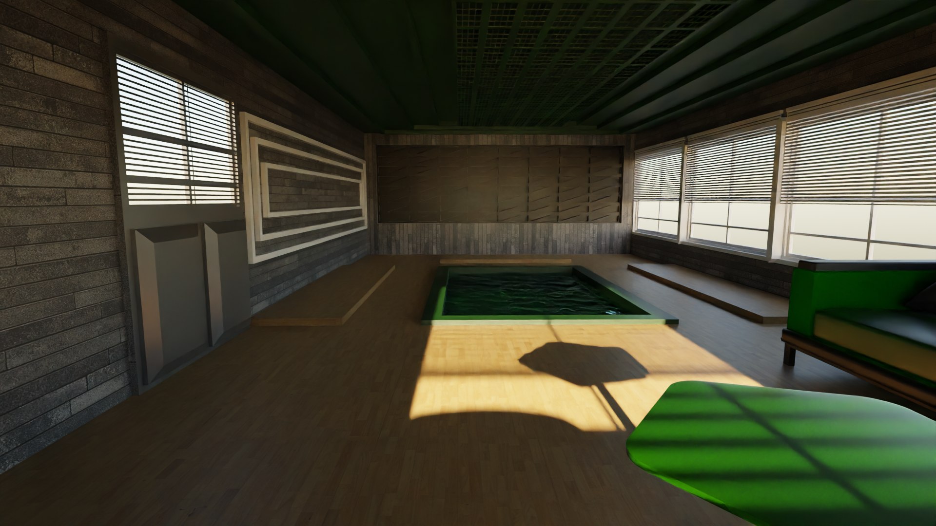 Pool House Interior 3D Model - TurboSquid 2159631