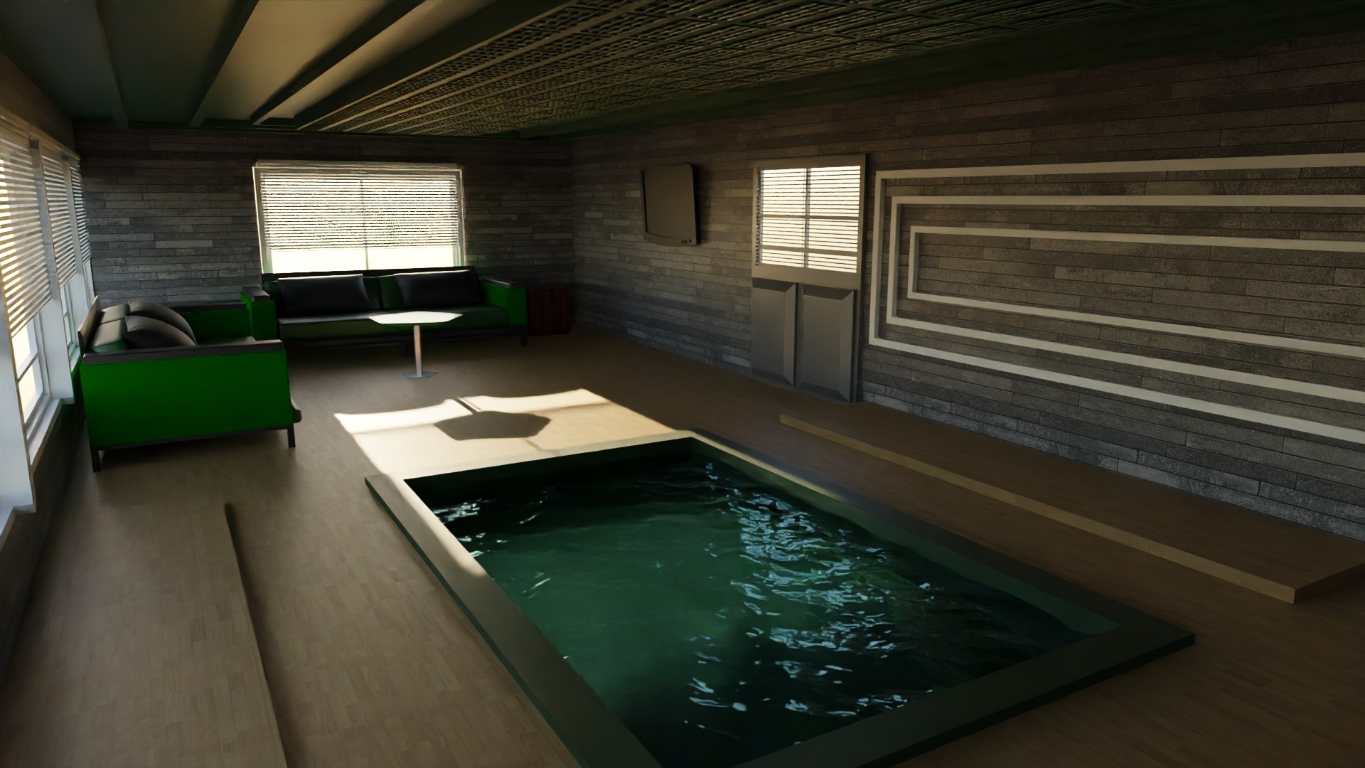 Pool House Interior 3D Model - TurboSquid 2159631