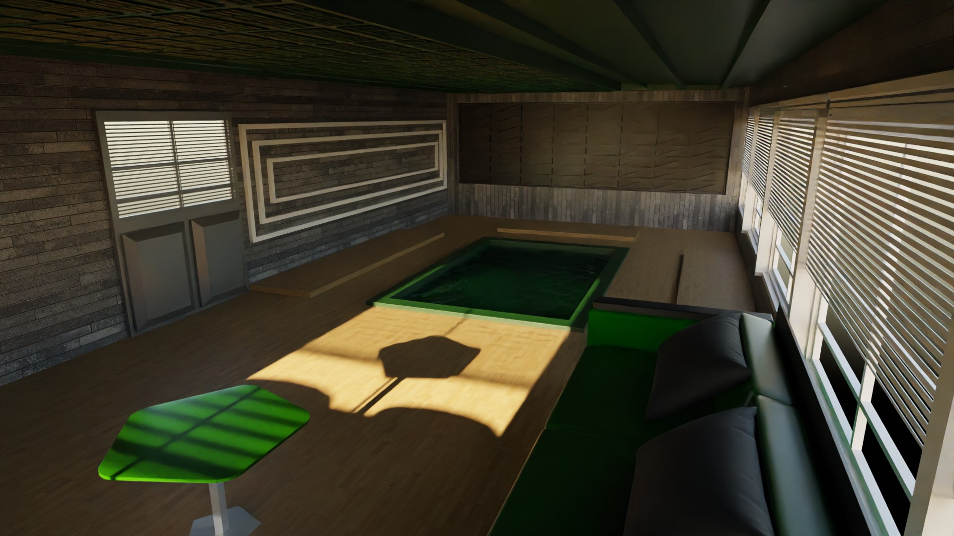 Pool House Interior 3D Model - TurboSquid 2159631