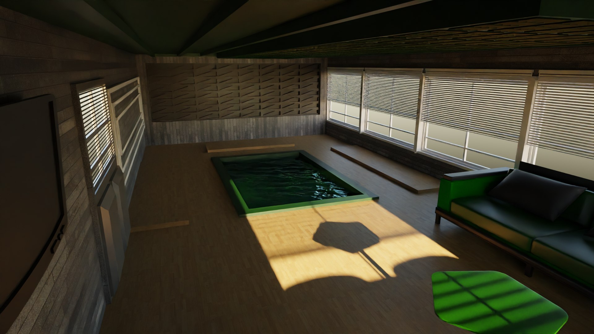 Pool House Interior 3D Model - TurboSquid 2159631