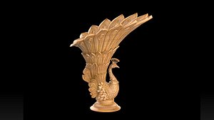 peacock 3D model