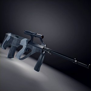 3d steyr aug assault rifle model