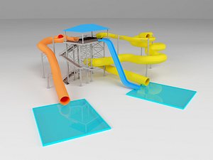 waterpark modelled 3D
