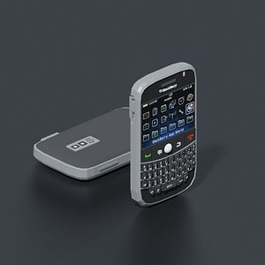3D blackberry 9000 mobile phone model