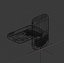 blackberry 9000 teléfono móvil lowpoly