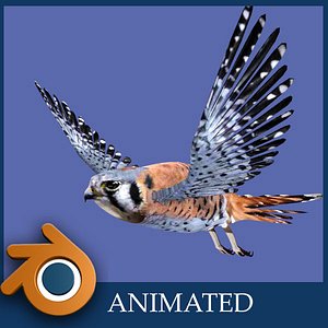 kestrel falcon 3d blend
