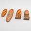 3d model breads coffee deli