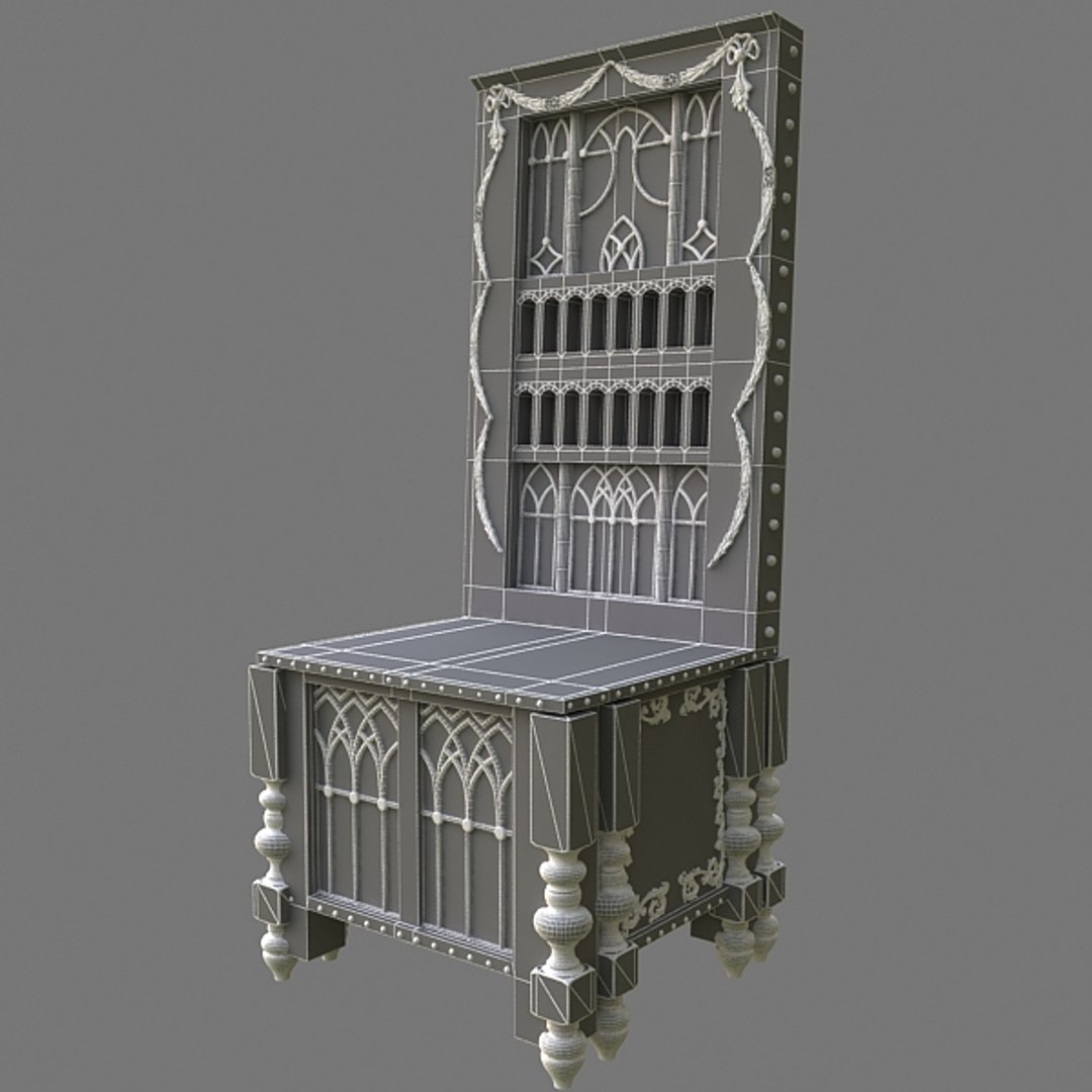 Medieval Throne 3d Model