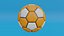 Orangefarbener Fußball