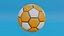 Orangefarbener Fußball