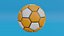 Orangefarbener Fußball