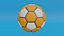 Orangefarbener Fußball